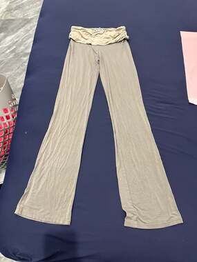 I.AM.GIA Kasen Flare Pants Sage Green Fold Over Waistband